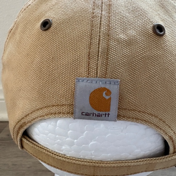 Carhartt x ’47 Brand Atlanta Braves Hat Tan Canvas Baseball Cap Adjustable OSFA - Picture 6 of 13